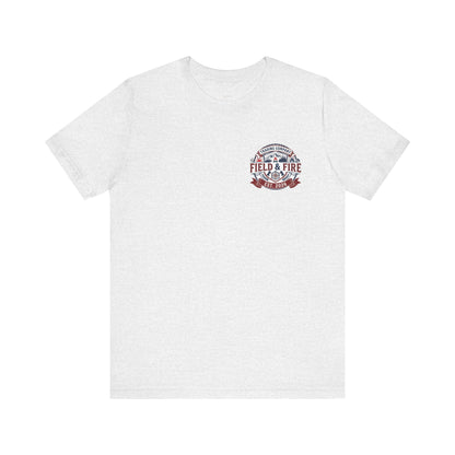 FNF Medallion Unisex Jersey Short Sleeve Tee - Red & Blue Design