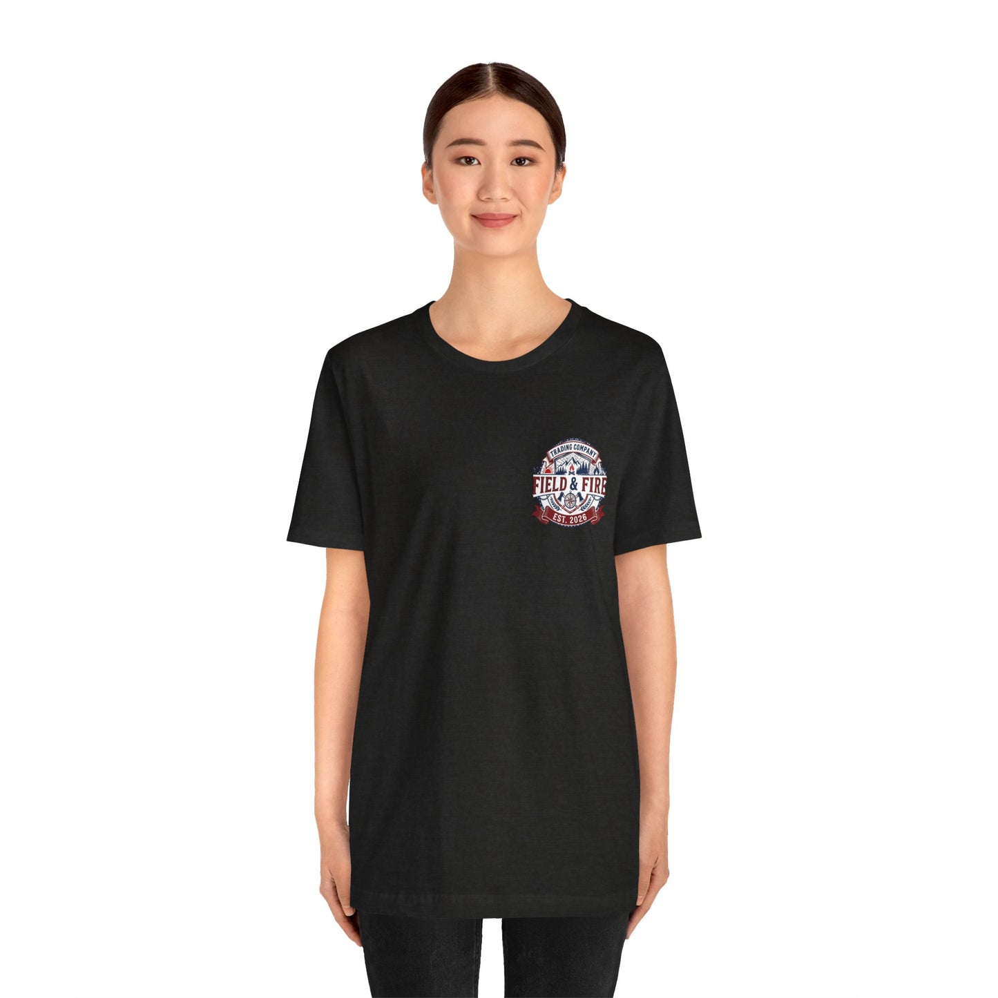 FNF Medallion Unisex Jersey Short Sleeve Tee - Red & Blue Design