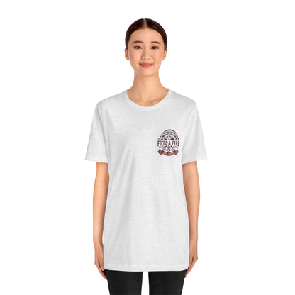 FNF Medallion Unisex Jersey Short Sleeve Tee - Red & Blue Design