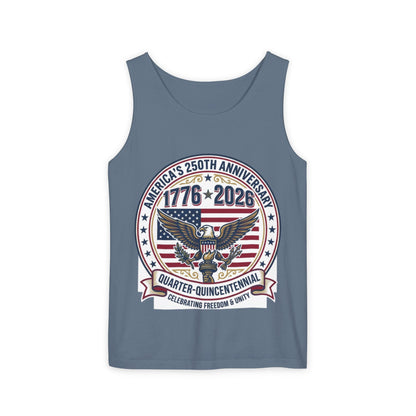Happy 250th MERICA! Unisex Garment-Dyed Tank Top