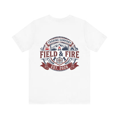FNF Medallion Unisex Jersey Short Sleeve Tee - Red & Blue Design