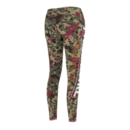 Crimson Brush Women's Cut & Sew Casual Leggings (AOP)