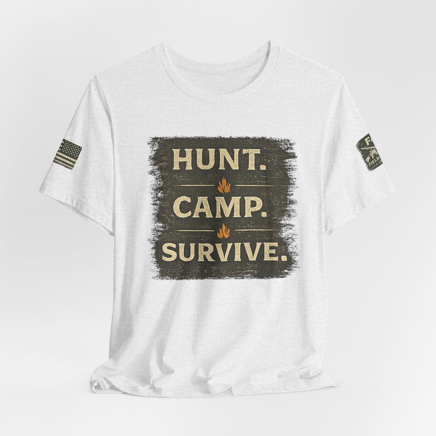 Hunt Camp Survive Unisex Jersey Short Sleeve Tee