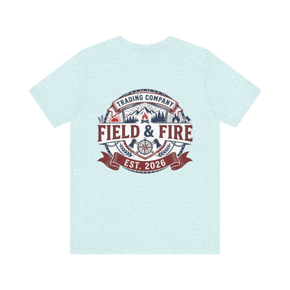 FNF Medallion Unisex Jersey Short Sleeve Tee - Red & Blue Design