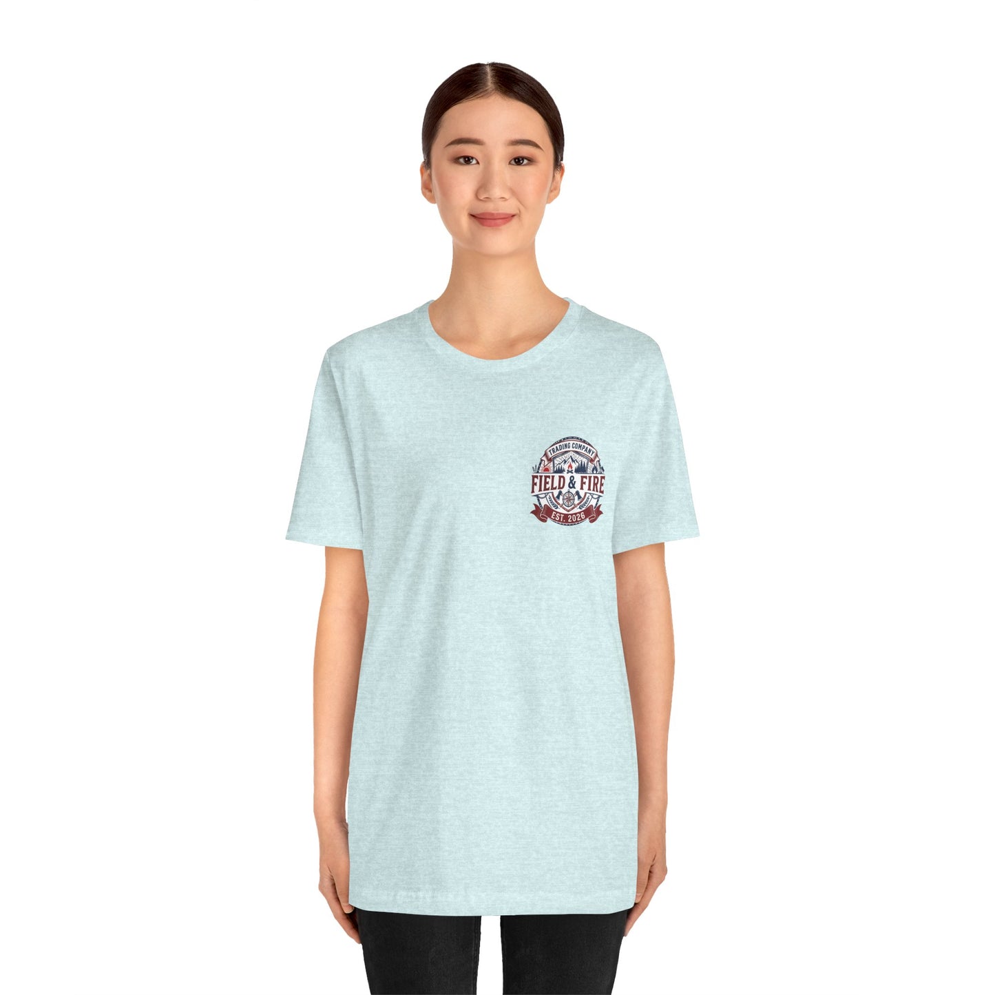 FNF Medallion Unisex Jersey Short Sleeve Tee - Red & Blue Design