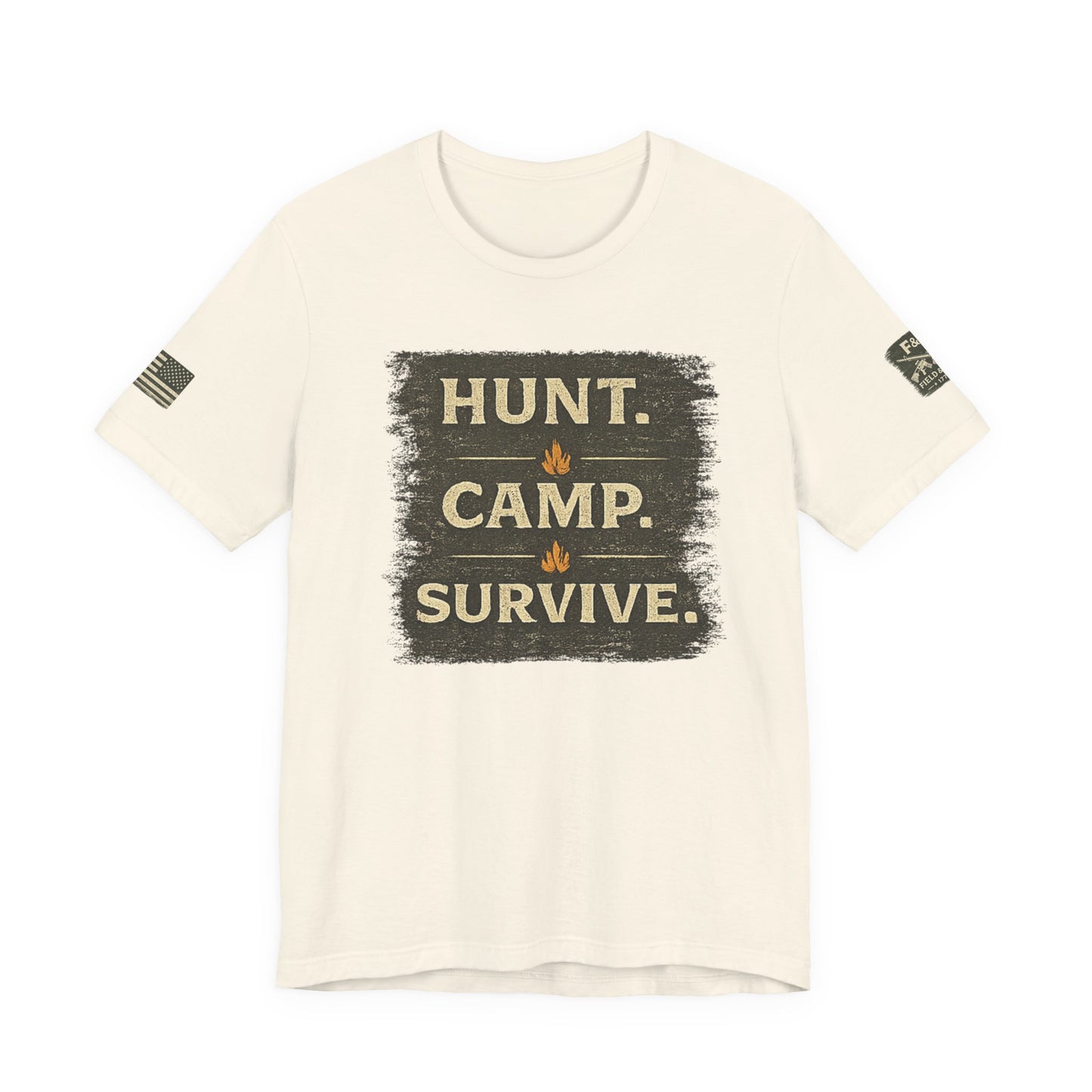 Hunt Camp Survive Unisex Jersey Short Sleeve Tee