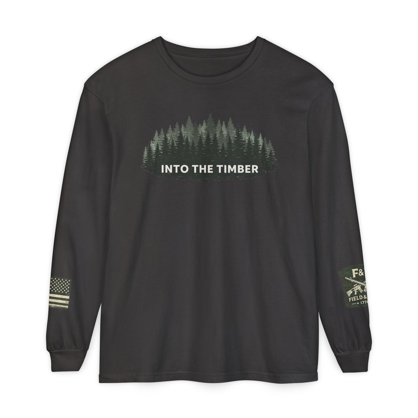 Into The Timber Unisex Garment-dyed Long Sleeve T-Shirt