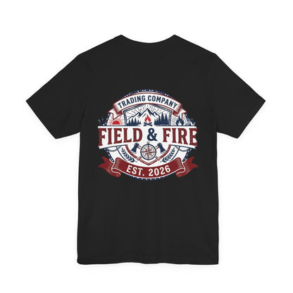 FNF Medallion Unisex Jersey Short Sleeve Tee - Red & Blue Design