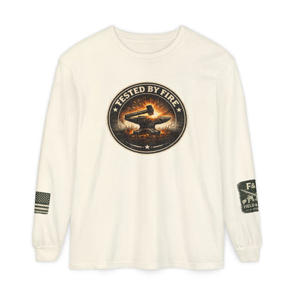 Tested By Fire Unisex Garment-dyed Long Sleeve T-Shirt