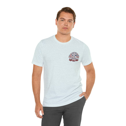 FNF Medallion Unisex Jersey Short Sleeve Tee - Red & Blue Design
