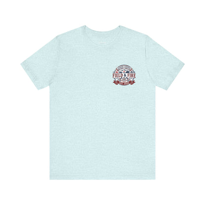 FNF Medallion Unisex Jersey Short Sleeve Tee - Red & Blue Design