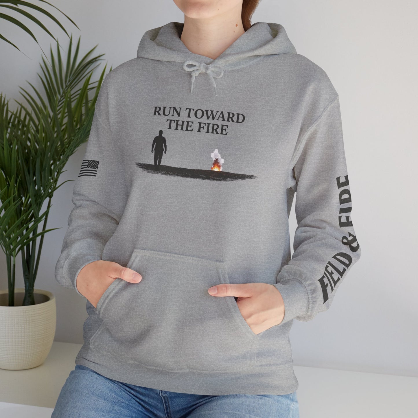Run Toward The Fire Unisex Heavy Blend™ Hooded Sweatshirt