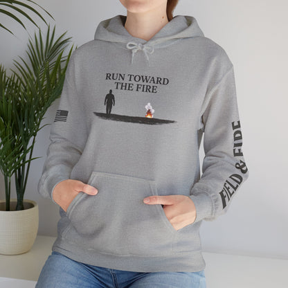 Run Toward The Fire Unisex Heavy Blend™ Hooded Sweatshirt