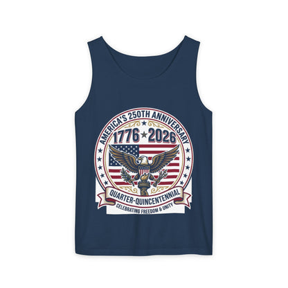 Happy 250th MERICA! Unisex Garment-Dyed Tank Top