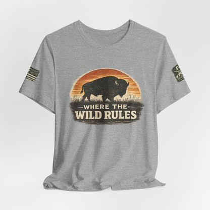 Where The Wild Rules Unisex Jersey Short Sleeve Tee