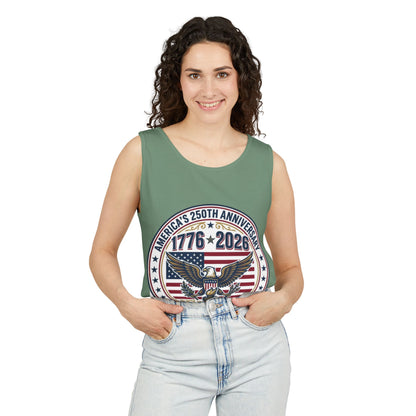 Happy 250th MERICA! Unisex Garment-Dyed Tank Top