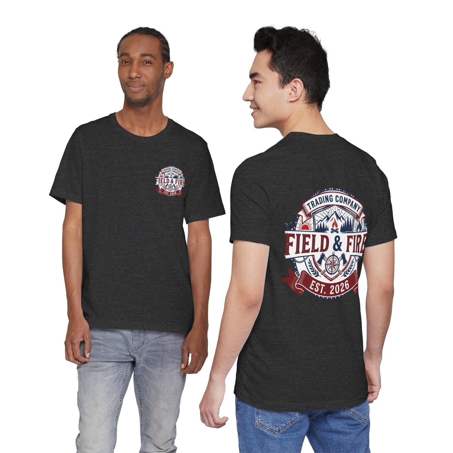 FNF Medallion Unisex Jersey Short Sleeve Tee - Red & Blue Design