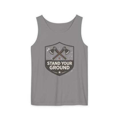 Stand Your Ground Unisex Garment-Dyed Tank Top