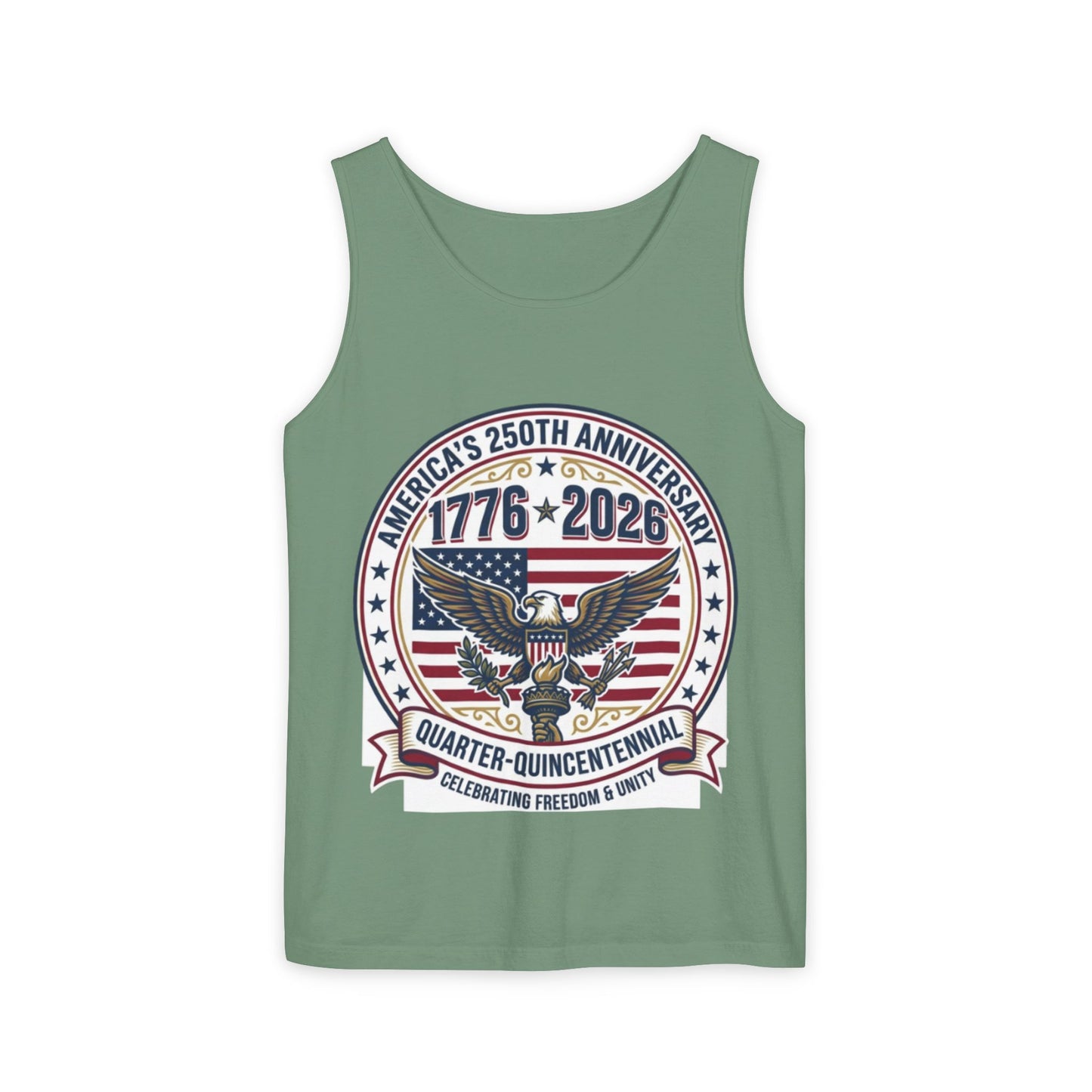 Happy 250th MERICA! Unisex Garment-Dyed Tank Top
