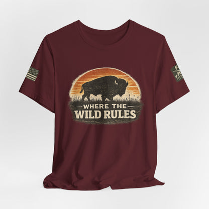 Where The Wild Rules Unisex Jersey Short Sleeve Tee