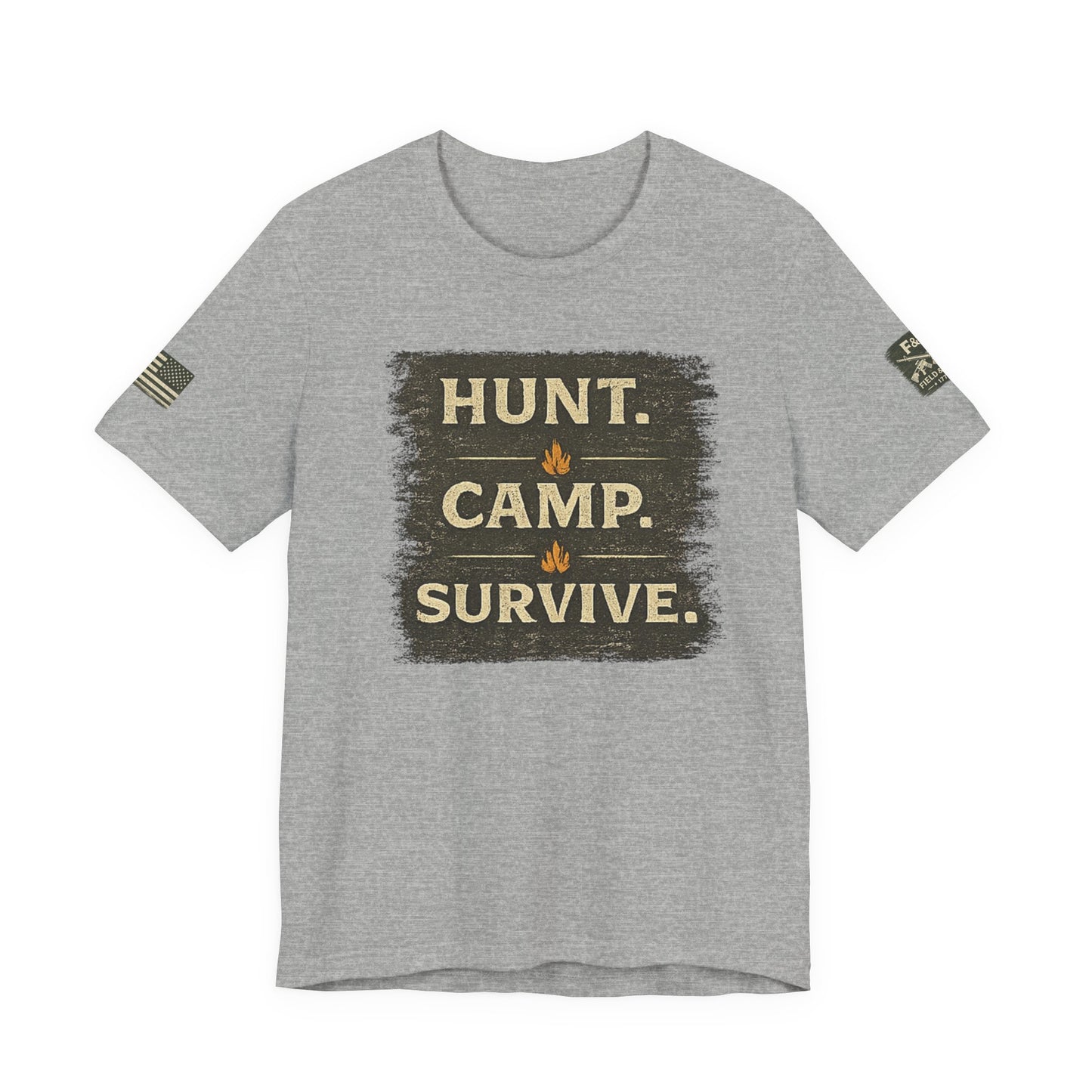 Hunt Camp Survive Unisex Jersey Short Sleeve Tee