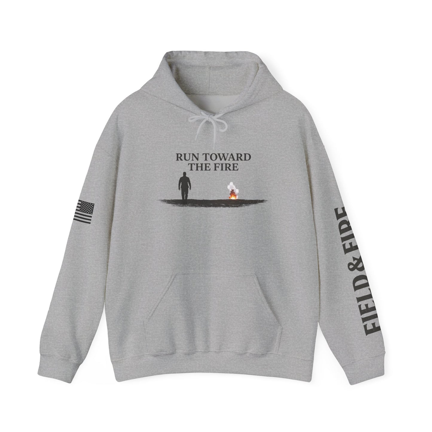 Run Toward The Fire Unisex Heavy Blend™ Hooded Sweatshirt