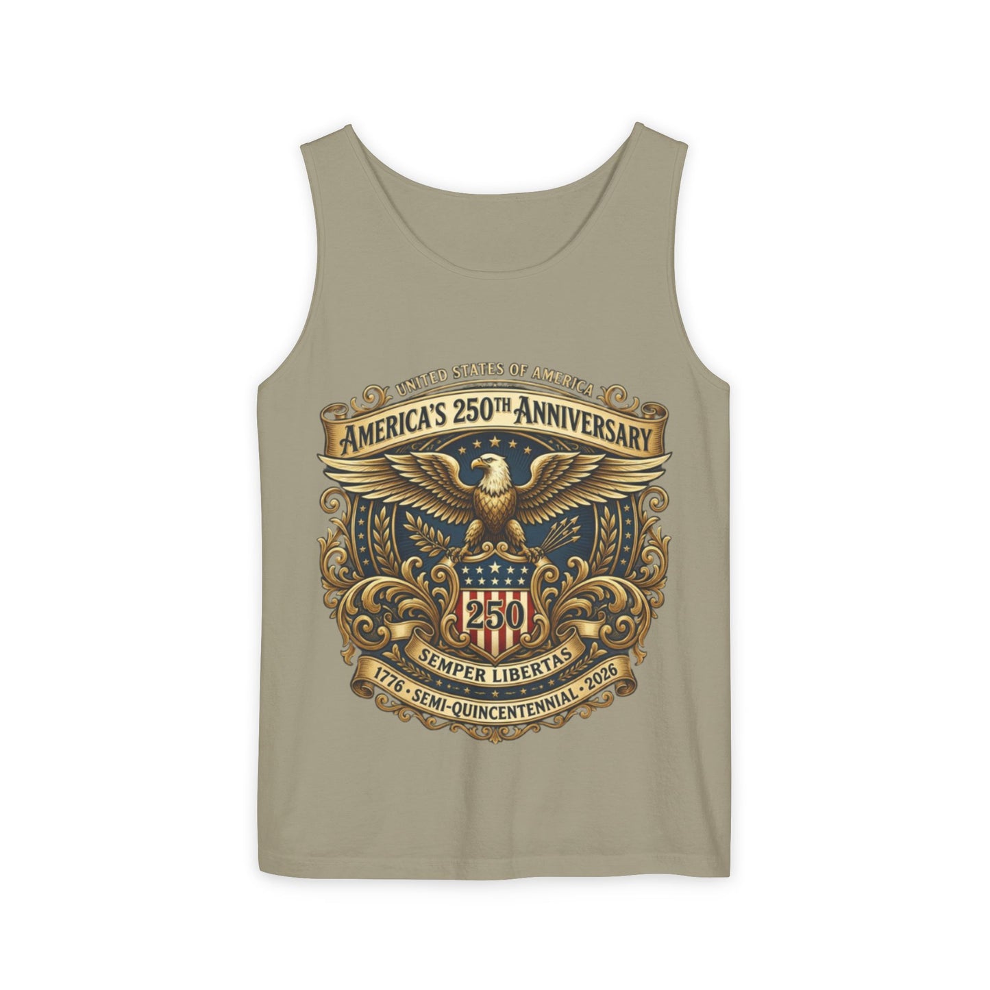 USA 250th Anniversary Unisex Garment-Dyed Tank Top