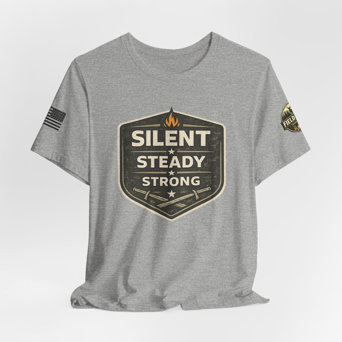 Silent Steady Strong Unisex Jersey Short Sleeve Tee