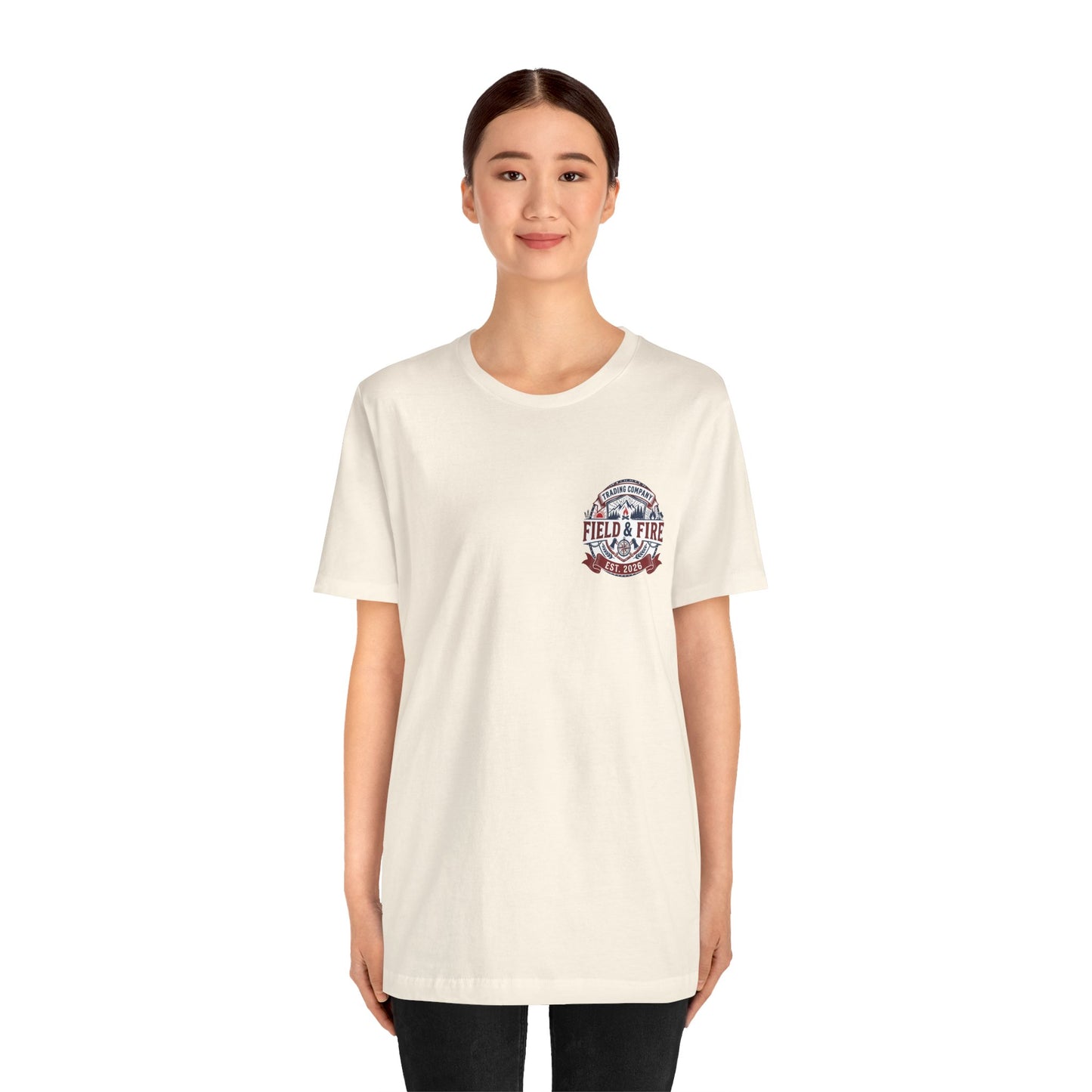 FNF Medallion Unisex Jersey Short Sleeve Tee - Red & Blue Design