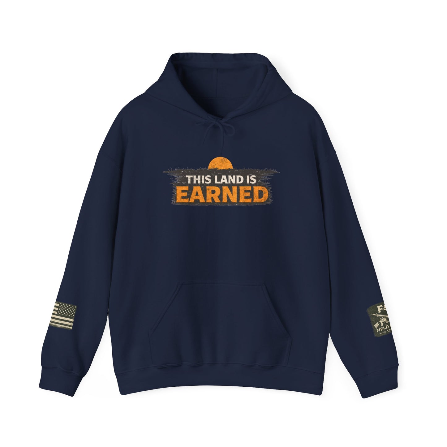 The Land Is Earned Unisex Heavy Blend™ Hooded Sweatshirt