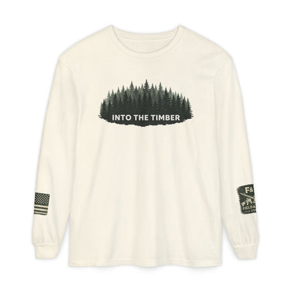 Into The Timber Unisex Garment-dyed Long Sleeve T-Shirt