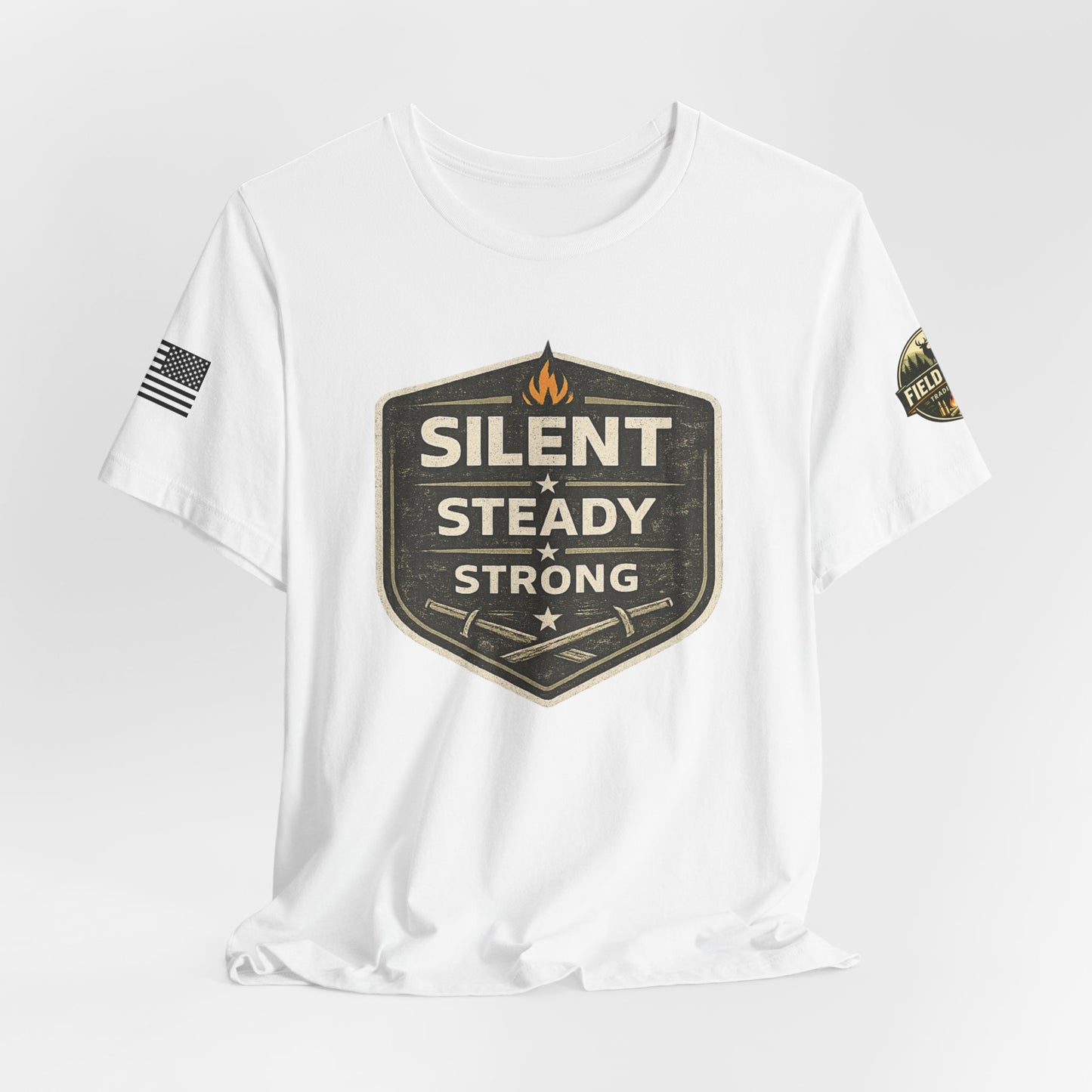 Silent Steady Strong Unisex Jersey Short Sleeve Tee