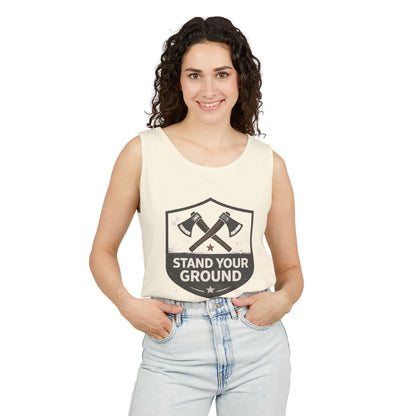 Stand Your Ground Unisex Garment-Dyed Tank Top