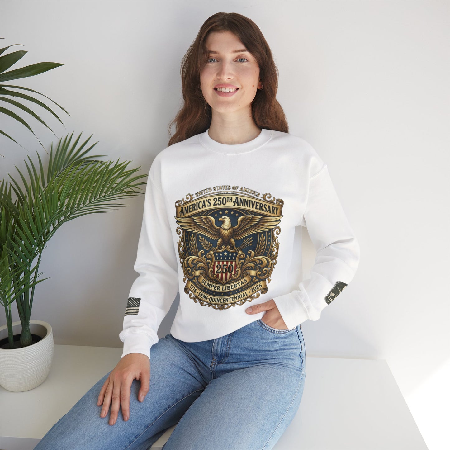 USA 250th Anniversary Unisex Heavy Blend™ Crewneck Sweatshirt