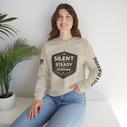 Silent Steady Strong Unisex Heavy Blend™ Crewneck Sweatshirt