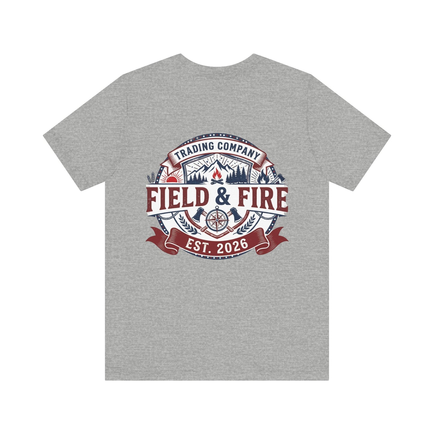 FNF Medallion Unisex Jersey Short Sleeve Tee - Red & Blue Design