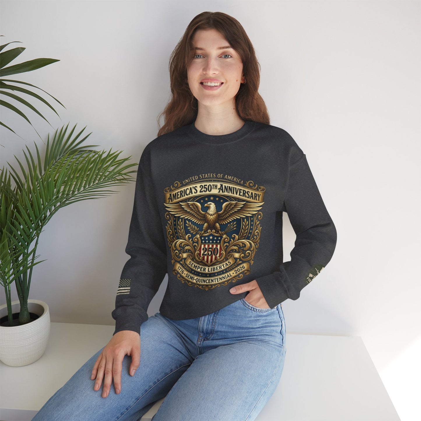USA 250th Anniversary Unisex Heavy Blend™ Crewneck Sweatshirt