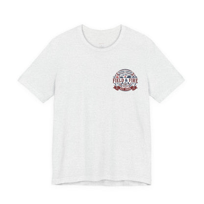 FNF Medallion Unisex Jersey Short Sleeve Tee - Red & Blue Design