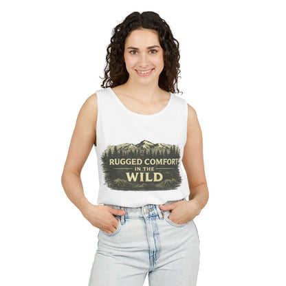 Rugged Comfort In The Wild Unisex Garment-Dyed Tank Top