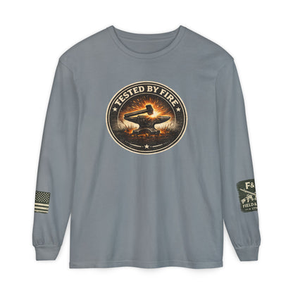 Tested By Fire Unisex Garment-dyed Long Sleeve T-Shirt