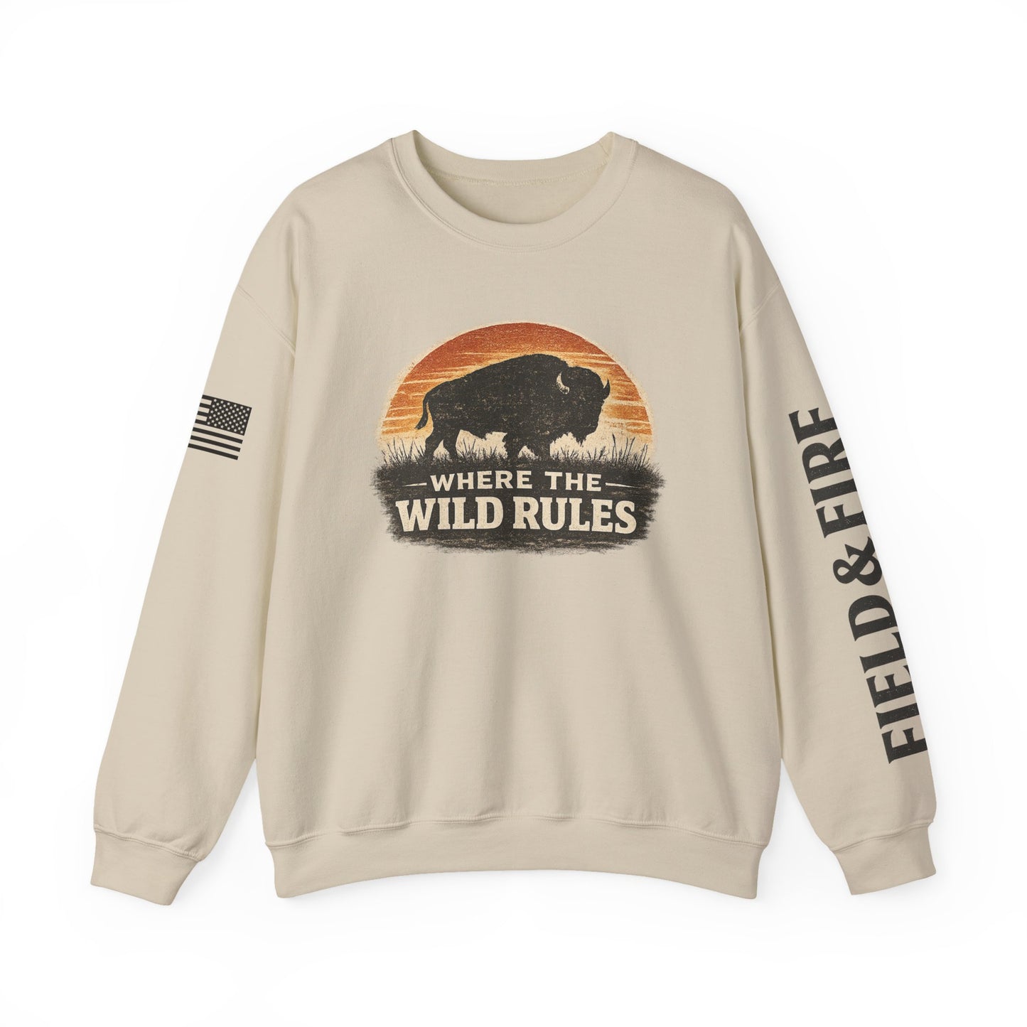 Where The Wild Rules Unisex Heavy Blend™ Crewneck Sweatshirt