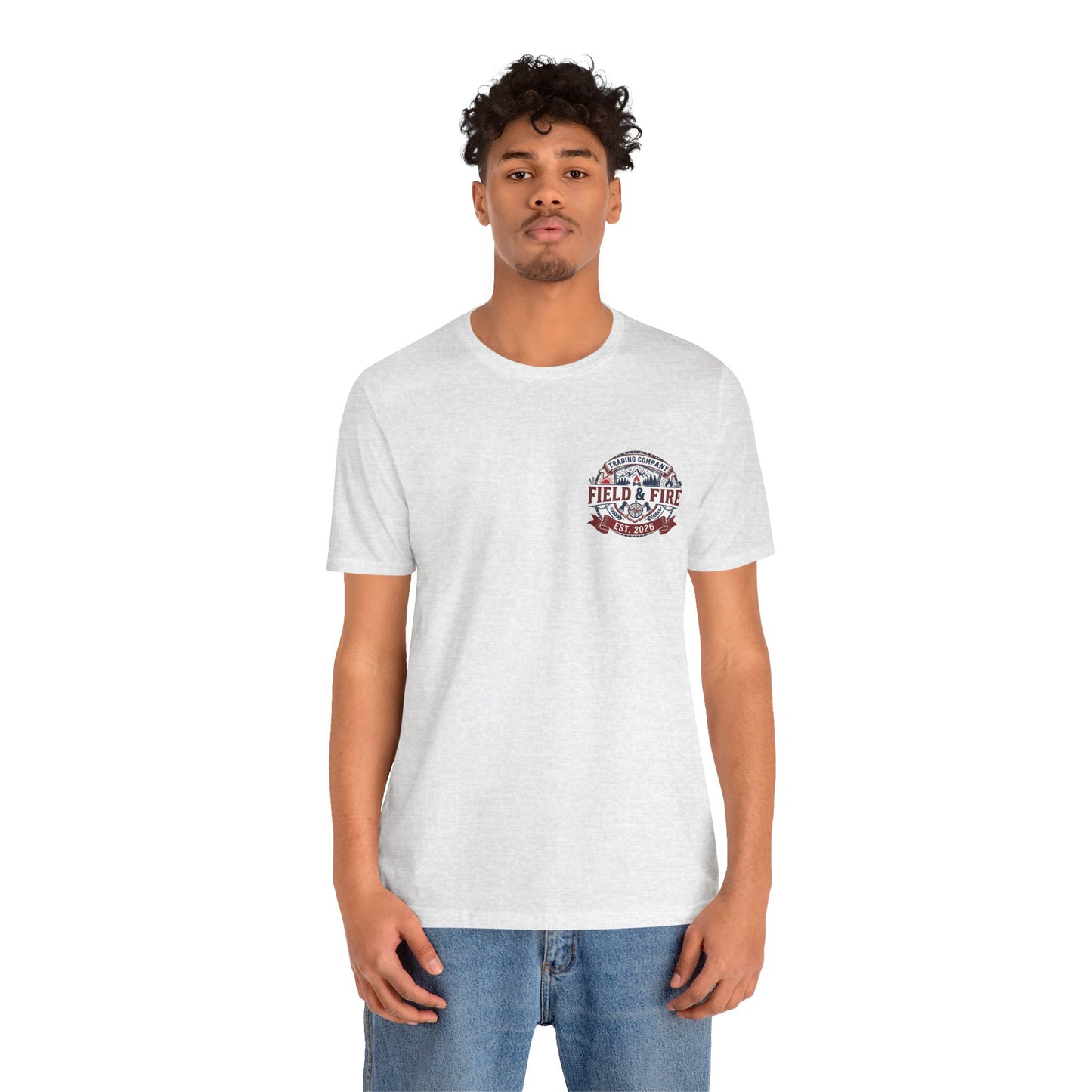 FNF Medallion Unisex Jersey Short Sleeve Tee - Red & Blue Design