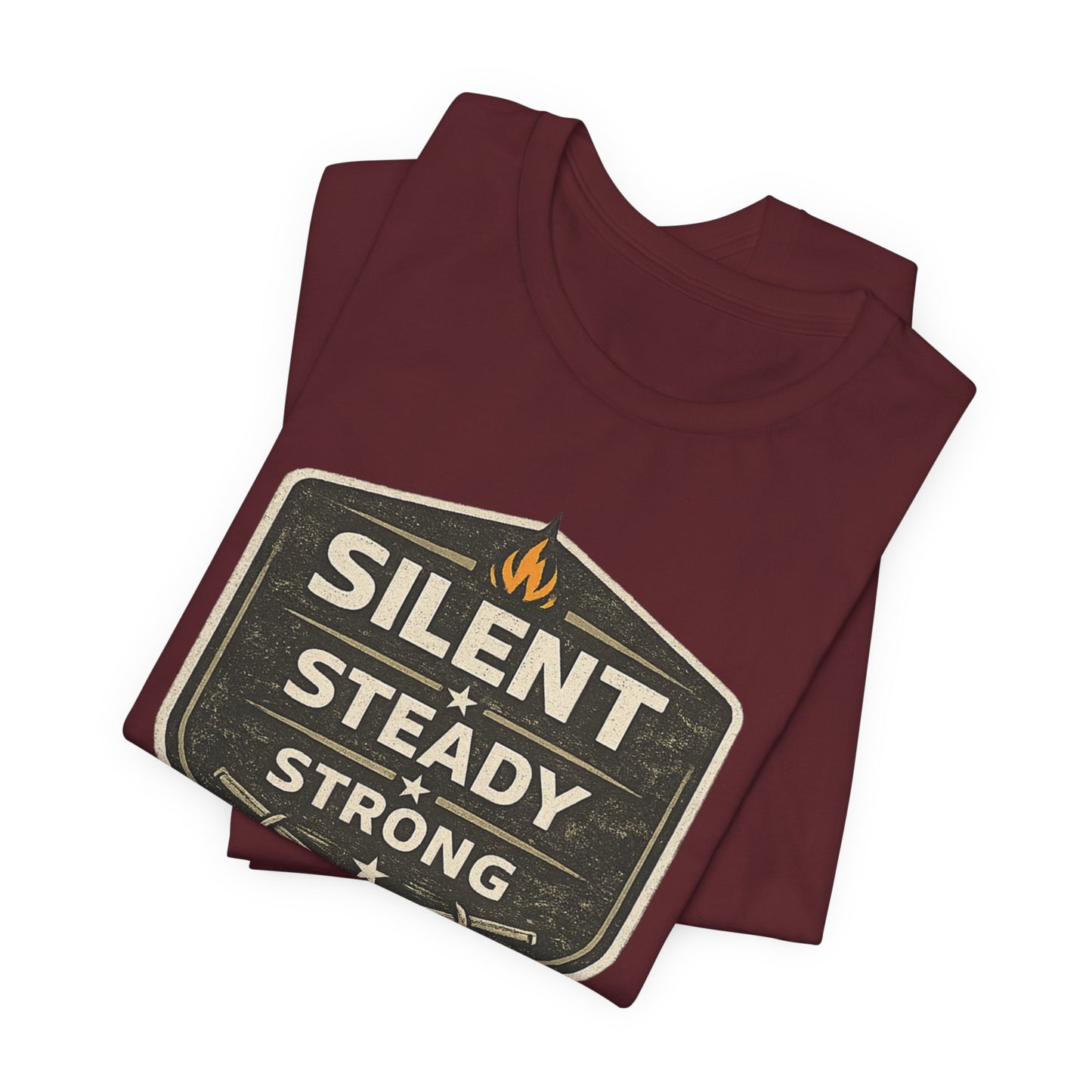 Silent Steady Strong Unisex Jersey Short Sleeve Tee