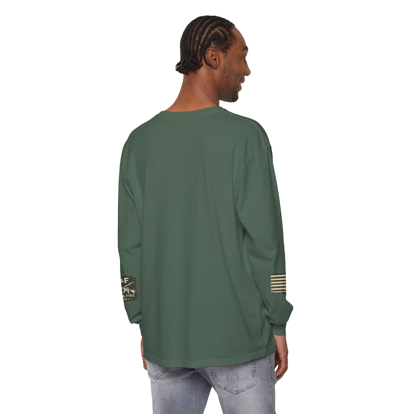Tested By Fire Unisex Garment-dyed Long Sleeve T-Shirt