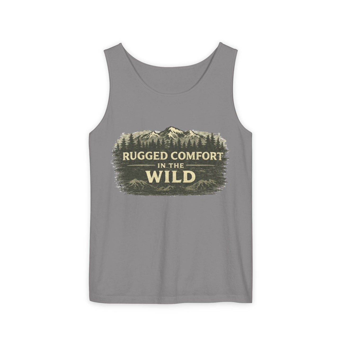 Rugged Comfort In The Wild Unisex Garment-Dyed Tank Top