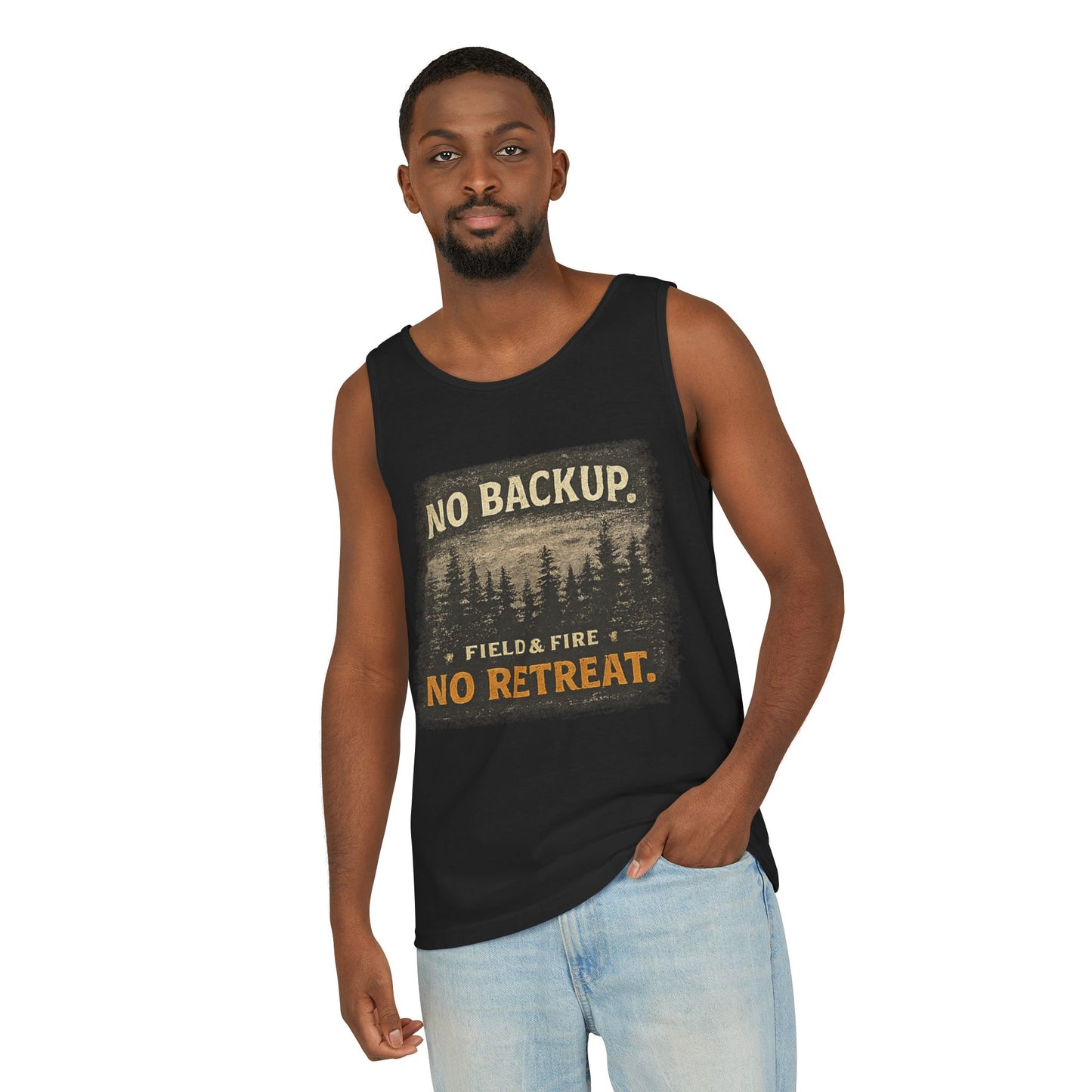 No Backup Unisex Garment-Dyed Tank Top