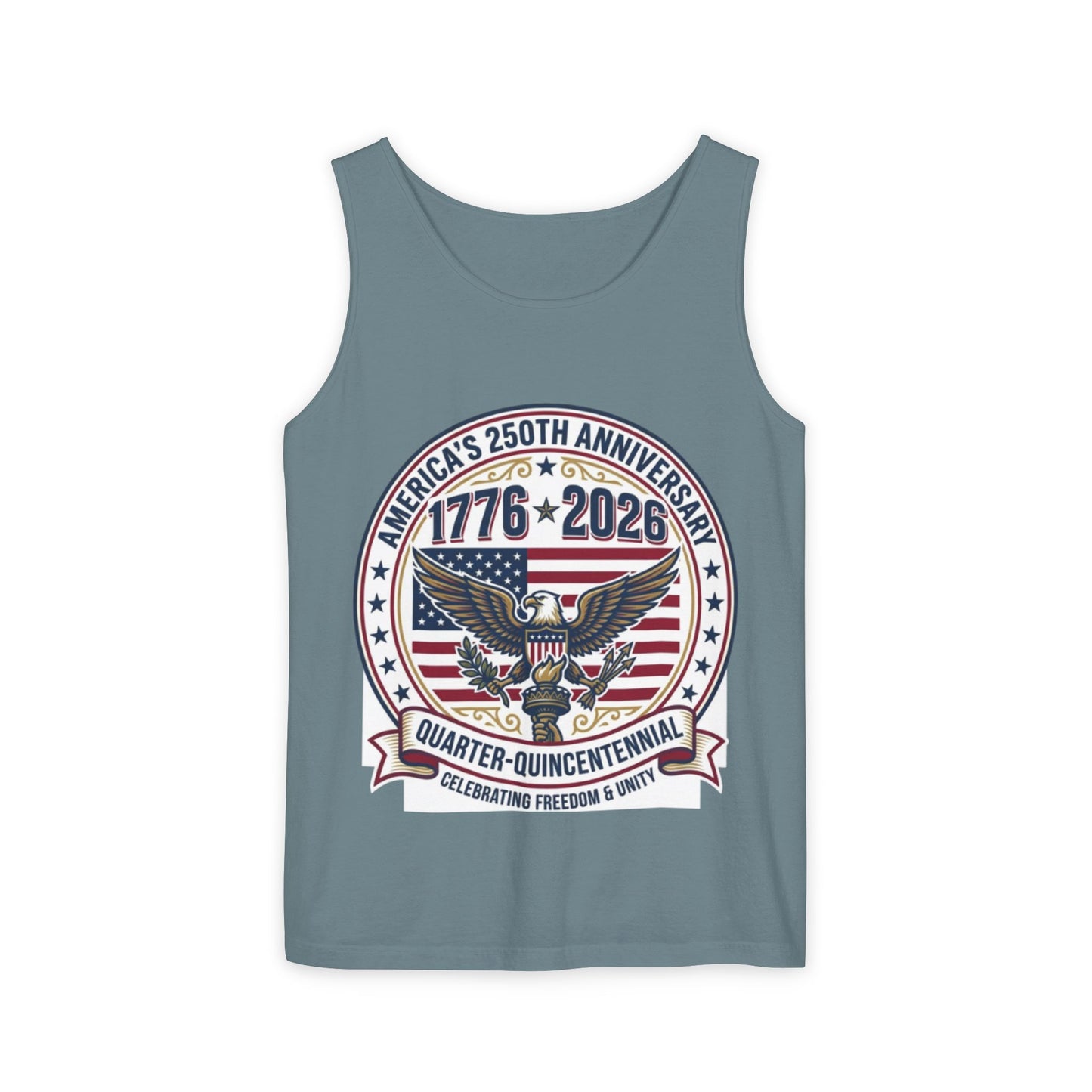 Happy 250th MERICA! Unisex Garment-Dyed Tank Top
