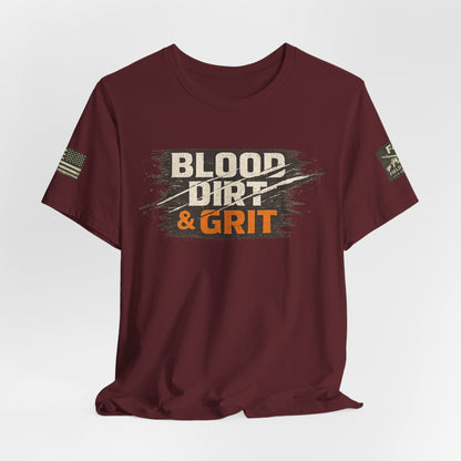Blood Dirt Grit Unisex Jersey Short Sleeve Tee