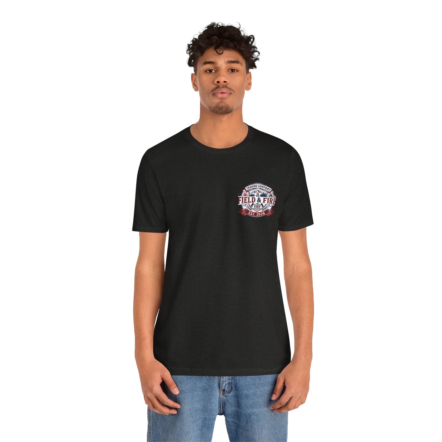 FNF Medallion Unisex Jersey Short Sleeve Tee - Red & Blue Design