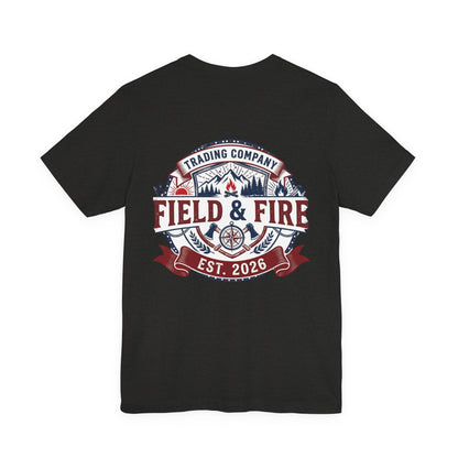 FNF Medallion Unisex Jersey Short Sleeve Tee - Red & Blue Design